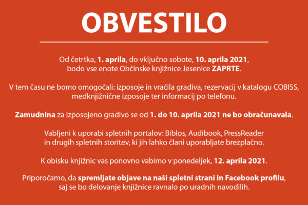 Zaprte knjižnice